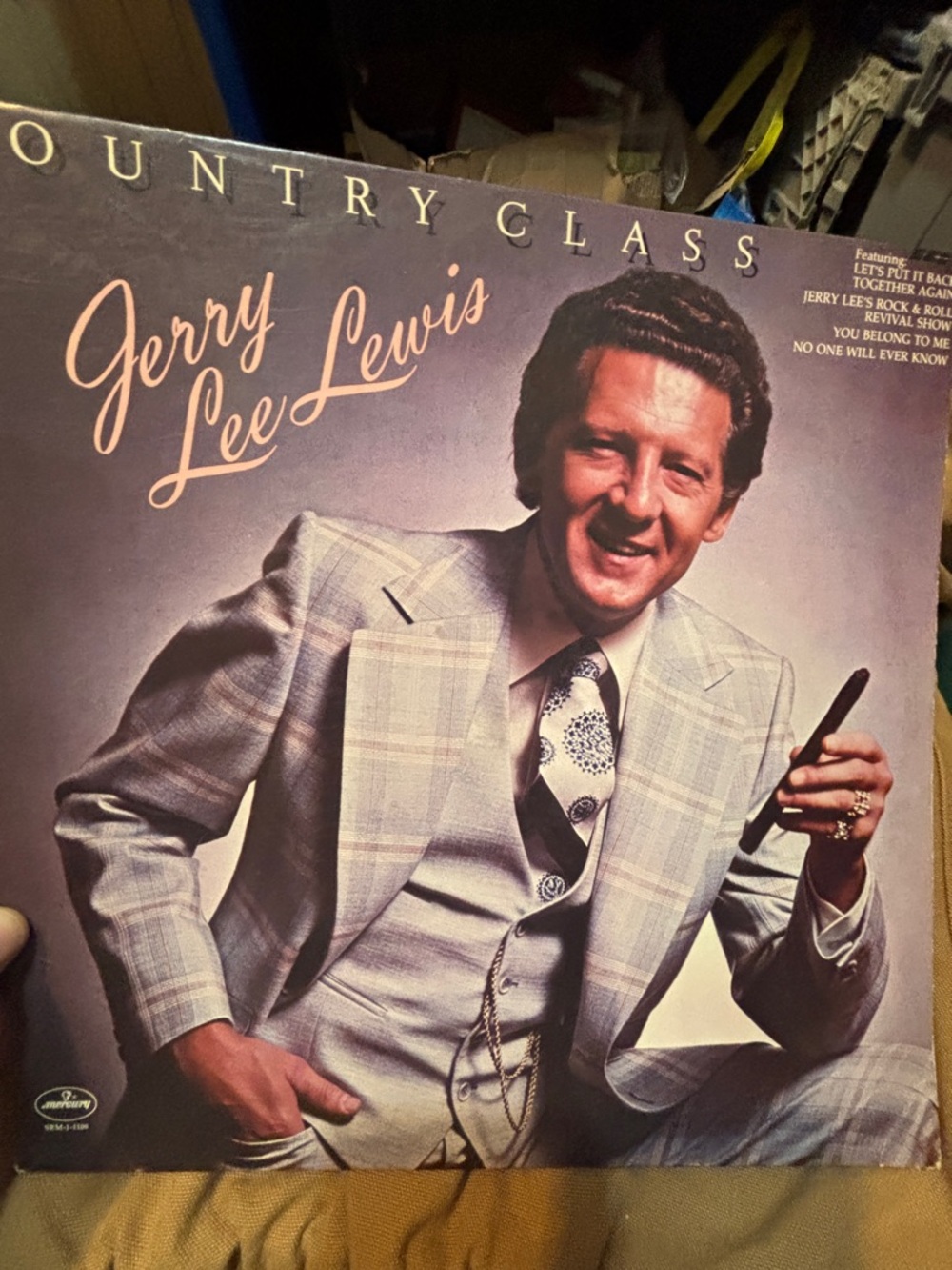 Jerry Lee Lewis Country Class LP Vinyl Album - Mercury Records